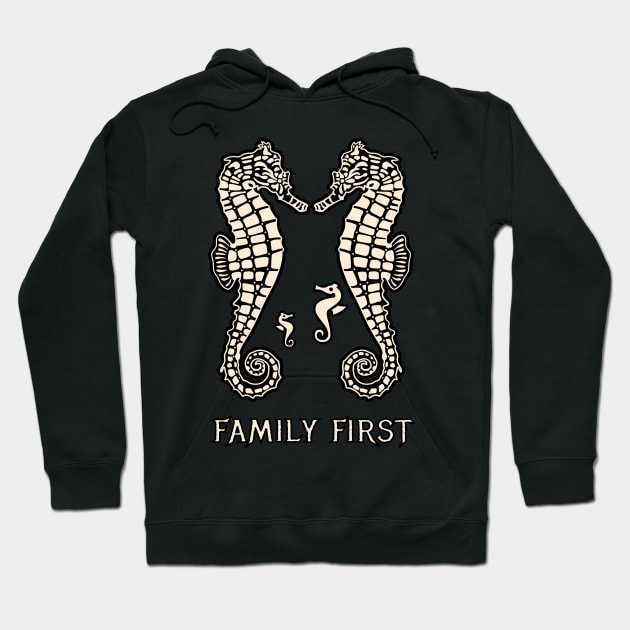 Sea horse Family First Hoodie by Mewzeek_T